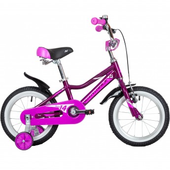 Детский велосипед NOVATRACK NOVARA 14” NEW фиолетовый Детский велосипед NOVATRACK NOVARA 14” NEW фиолетовый