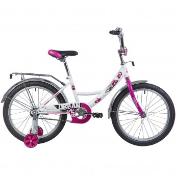 Детский велосипед NOVATRACK URBAN 20" белый с доп. колесами Детский велосипед NOVATRACK URBAN 20" белый с доп. колесами