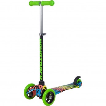 Кикборд NOVATRACK DISCO-KIDS GRAFFITI черный Кикборд NOVATRACK DISCO-KIDS GRAFFITI черный