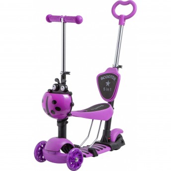 Кикборд NOVATRACK DISCO-KIDS SADDLE PRO фиолетовый Кикборд NOVATRACK DISCO-KIDS SADDLE PRO фиолетовый