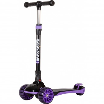 Кикборд NOVATRACK RAINBOW BASIC NEW черно-фиолетовый Кикборд NOVATRACK RAINBOW BASIC NEW черно-фиолетовый