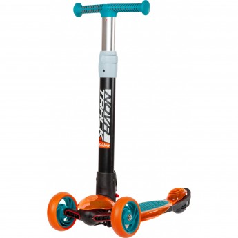 Кикборд NOVATRACK RAINBOW PRO TRANSPARENT NEW сине-оранжевый Кикборд NOVATRACK RAINBOW PRO TRANSPARENT NEW сине-оранжевый