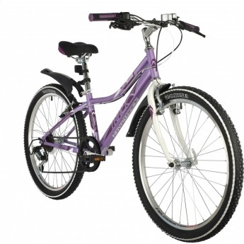 Подростковый велосипед NOVATRACK 24" ALICE стальная рама 10" пурпурный Подростковый велосипед NOVATRACK 24" ALICE стальная рама 10" пурпурный