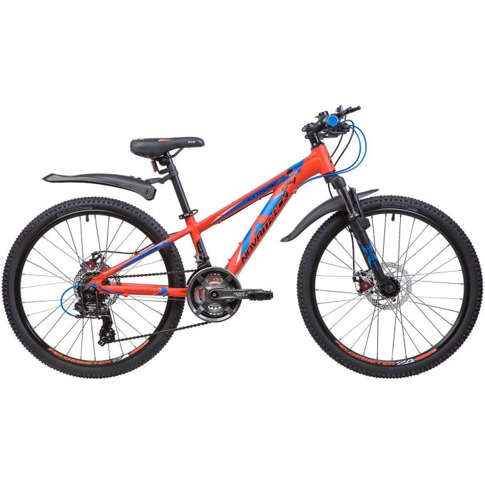 Подростковый велосипед NOVATRACK 24" EXTREME оранжевый 24AHD.EXTREME.11OR9