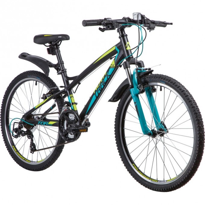 Подростковый велосипед NOVATRACK 24" TORNADO 18.D черный 24AHD.TORNADOHD.13BK20