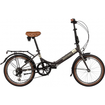 Складной велосипед NOVATRACK AURORA 20" коричневый, TY21/TS38