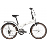 Складной велосипед NOVATRACK VORTEX 20" белый, 2024 24AFV.VORTEX.WT4