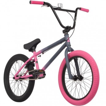 Велосипед NOVATRACK 20" BMX JUPITER тёмно серо-розовый, сталь, рама 20", U-BRAKE Велосипед NOVATRACK 20" BMX JUPITER тёмно серо-розовый, сталь, рама 20", U-BRAKE