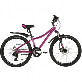Велосипед NOVATRACK 24" KATRINA, рама 12", розовый металлик Велосипед NOVATRACK 24" KATRINA, рама 12", розовый металлик