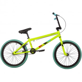 Велосипед NOVATRACK BMX WOLF 20" (2023), рама 20", зеленый