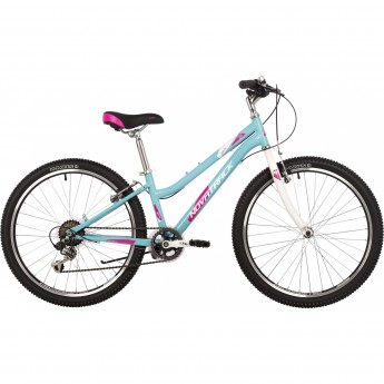 Велосипед NOVATRACK JENNY 24", рама 12'', голубой, 2023 Велосипед NOVATRACK JENNY 24", рама 12'', голубой, 2023