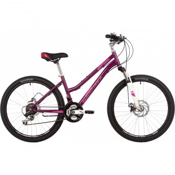 Велосипед NOVATRACK JENNY PRO 24", рама 14'', вишневый, 2023 Велосипед NOVATRACK JENNY PRO 24", рама 14'', вишневый, 2023