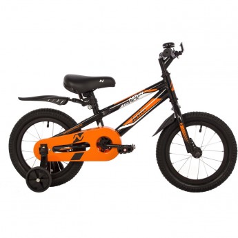 Велосипед NOVATRACK JUSTER 14" (2023), рама 9", черный Велосипед NOVATRACK JUSTER 14" (2023), рама 9", черный